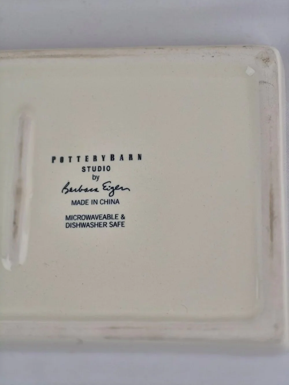 Pottery Barn Barbara Eigen Butter Dish Quarter Pound Tray and Lid